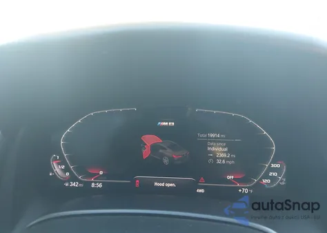 2020 BMW M8 Competition z USA, uszkodzony, nr VIN WBSAE0C08LCD92712